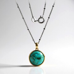 Collier en argent et Turquoise (Adela Silber)