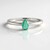 Bague en argent et Emeraude de Colombie