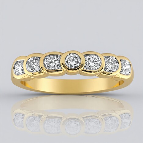 Anello in oro con Diamante SI1 (G) (Annette)
