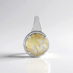 Ciondolo in argento con Quarzo Rutilato