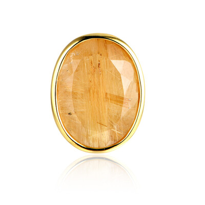 Ciondolo in argento con Quarzo Rutilato (MONOSONO COLLECTION)