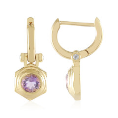 Zilveren oorbellen met Azuurblauwe Kwartsen