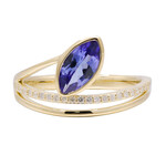 14K AAA Tanzanite Gold Ring (CIRARI)