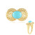 Anello in argento con Turchese Sleeping Beauty (MONOSONO COLLECTION)