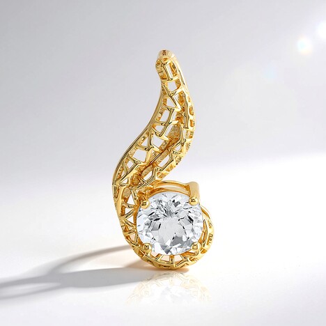 Ciondolo in oro con Danburite (Ornaments by de Melo)