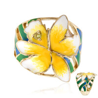 Bague en argent et Péridot