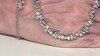 Collar en plata con Hematitas plateadas