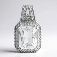 Pendentif en argent et Danburite