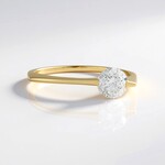 Anello in oro con Diamante I1 (G) (de Melo Gold)
