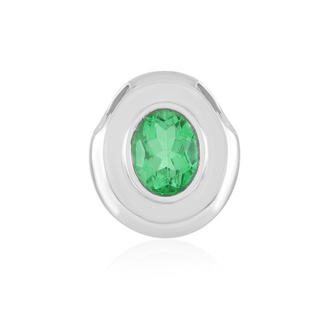 Colgante en plata con Cuarzo verde esmeralda (MONOSONO COLLECTION)