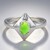 Anello in argento con Crisoprasio Imperiale