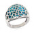 Blauer Kingman Mohave-Türkis-Silberring (Faszination Türkis)