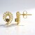 Boucles d'oreilles en or et Diamant champagne I2 (Ornaments by de Melo)
