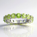 Bague en argent et Péridot