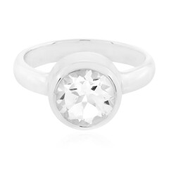 Weißer Quarz-Silberring (MONOSONO COLLECTION)