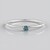 Anello in platino con Diamante Blu Cielo I2