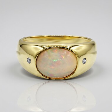 Gouden ring met een Welo-opaal (Adela Gold)