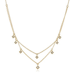 Zirkon-Silbercollier