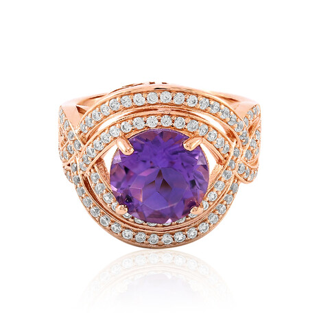 Bague en argent et Améthyste