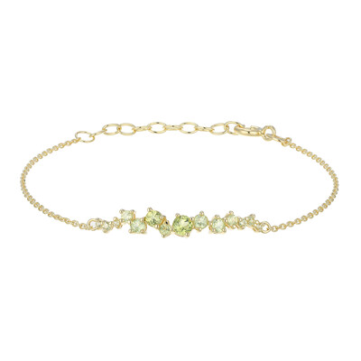 Brazalete en plata con Peridoto