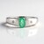 Bague en argent et Emeraude de Russie