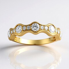 Anello in oro con Diamante SI1 (G) (Annette)