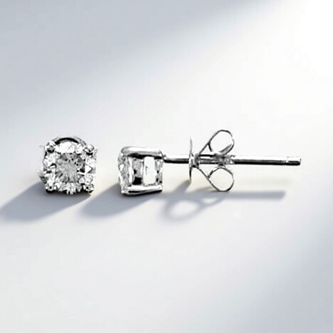 Orecchini in oro con Diamante I2 (H) (CIRARI)