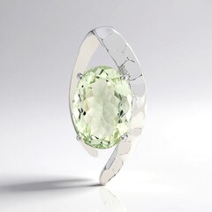 Ciondolo in argento con Ametista Verde (Pallanova)
