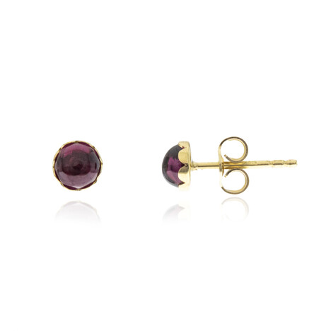 Pendientes en oro con Rodolita (CUSTODANA)