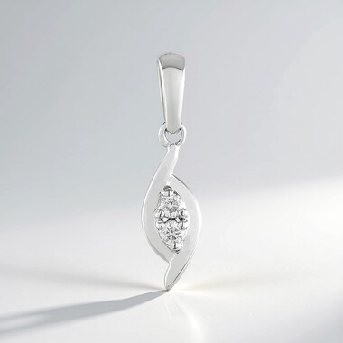 Colgante en plata con Diamante I2 (H)