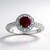 Anello in argento con Rubino Keniano
