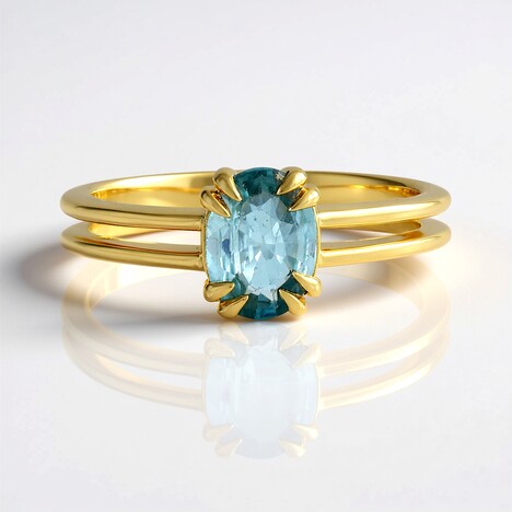 Anello in argento con Zircone Ratanakiri (Adela Silber)