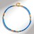 Collana in argento con Zaffiro Blu del Madagascar (Riya)
