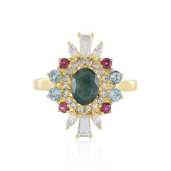 Zilveren ring met een Grandidieriet (Adela Silber)