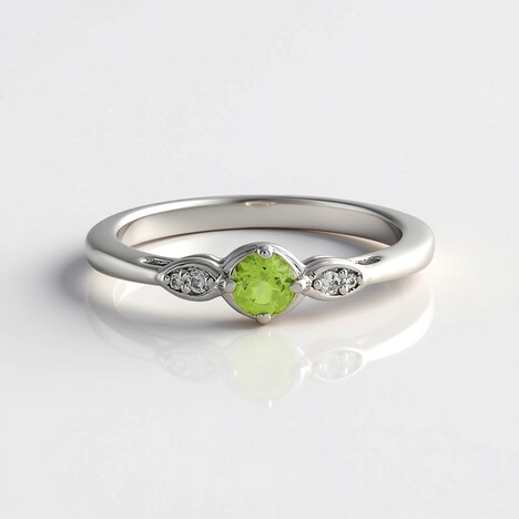 Anello in argento con Peridoto Arizona