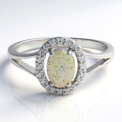 Anello in argento con Labradorite