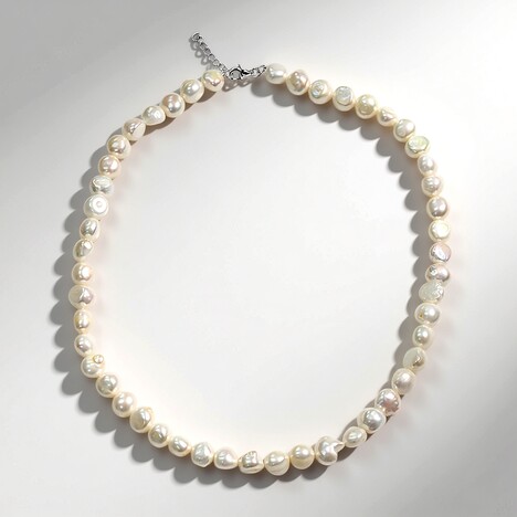 Collana in argento con Perla di Acqua Dolce (TPC)