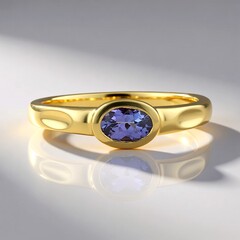 Anello in argento con Tanzanite