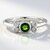 Anello in argento con Diopside Russo