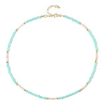 Collar en plata con Amazonita