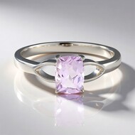 Lavendel-Amethyst-Silberring