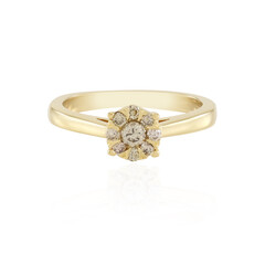 Anello in argento con Diamante Cioccolato I2