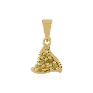 Colgante en plata con Diamante I3 amarillo