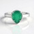 Anello in argento con Onice Verde
