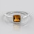 Anello in argento con Citrino Brandy