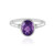 Sibirischer Amethyst-Silberring