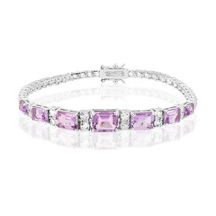 Bracciale in argento con Ametista