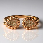 Anello in oro con Diamante Rose de France SI1 di Argyle (Annette)
