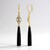 Orecchini in argento con Onice Nero (KM by Juwelo)