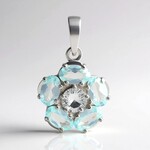 Ciondolo in argento con Ambligonite
